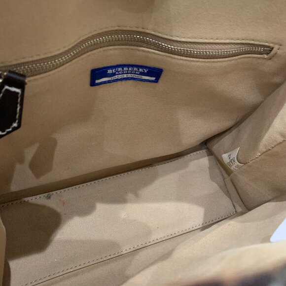 SOLD 💰Burberry Blue Label Brown Handbag Sku#84254 (Gently Used Corners Wear) - Picture 8 of 11